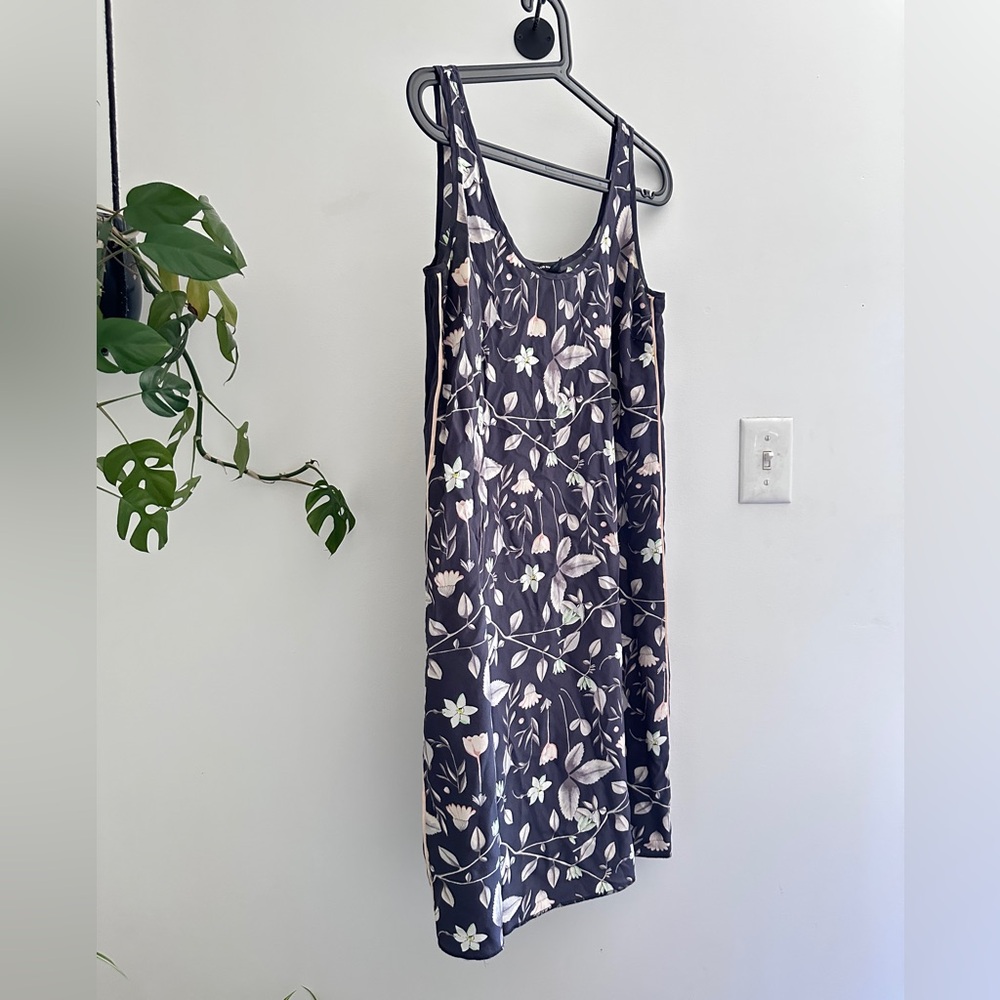 Club Monaco Black Floral Dress